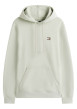 Thumbnail Sweat en coton tilleul uni avec une coupe droite et un col à capuche