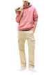 Thumbnail Sweat en coton rose uni avec une coupe droite et un col à capuche - Image 2