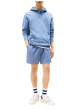 Thumbnail Sweat en coton bleu uni avec une coupe droite et logo iconique - Image 2