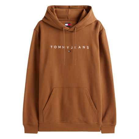 Sweat en coton camel uni avec une coupe droite...