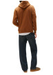 Thumbnail Sweat en coton camel uni avec une coupe droite et nom iconique - Image 3
