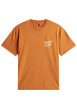 Thumbnail T-shirt en coton orange uni avec logo iconique et une coupe droite