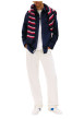 Thumbnail Chemise en coton marine unie avec une coupe droite et un col chemise - Image 2