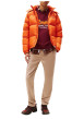 Thumbnail Pantalon chino en coton taupe uni avec une coupe slim et cordon - Image 2