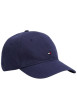 Thumbnail Casquette strapback en coton bleue unie avec drapeau iconique brodé - Image 3
