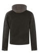 Thumbnail Blouson en cuir en cuir noir uni avec une coupe droite et une fermeture zippée - Image 2