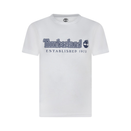 T-shirt en coton blanc uni avec une coupe...