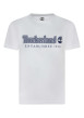 Thumbnail T-shirt en coton blanc uni avec une coupe droite et un col rond