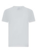 Thumbnail T-shirt en coton blanc uni avec une coupe droite et un col rond - Image 2