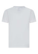 Thumbnail T-shirt en coton blanc uni avec une coupe droite et un col rond - Image 2