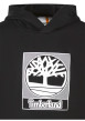 Thumbnail Sweat en coton mélangé noir uni avec une coupe droite et un col à capuche - Image 3