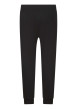 Thumbnail Pantalon Jogging en coton mélangé noir uni avec une coupe droite et nom iconique - Image 2