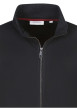 Thumbnail Sweat zippé en coton mélangé noir uni avec une coupe droite et un col montant - Image 3
