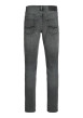 Thumbnail Jean Glenn en coton anthracite avec une coupe slim et des passants pour ceinture - Image 2