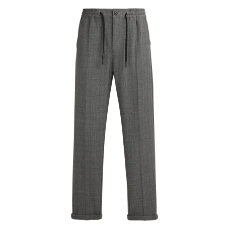 Pantalon chino gris anthracite à imprimé prince...