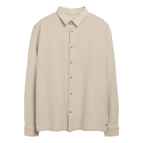 Chemise en coton écrue en maille à coupe...