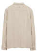 Thumbnail Chemise en coton écrue en maille à coupe regular fit et à manches boutonnées - Image 2