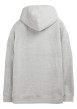 Thumbnail Sweat à capuche gris clair chiné en tissu éponge à coupe droite - Image 2