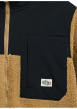 Thumbnail Veste zippée camel bi-matière avec un col montant et des poches - Image 3