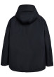 Thumbnail Imperméable bleu marine uni zippé à l'avant avec un col à capuche - Image 2