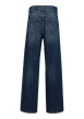 Thumbnail Jean en coton bleu indigo légèrement délavé à coupe regular fit et taille haute - Image 2