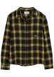 Thumbnail Chemise en coton jaune à carreaux avec une coupe regular fit