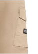 Thumbnail Pantalon cargo en coton beige uni à coupe regular fit et taille élastiquée - Image 3