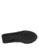 Thumbnail Baskets running en cuir marine avec semelle à talon plat et lacets élastiqués - Image 5