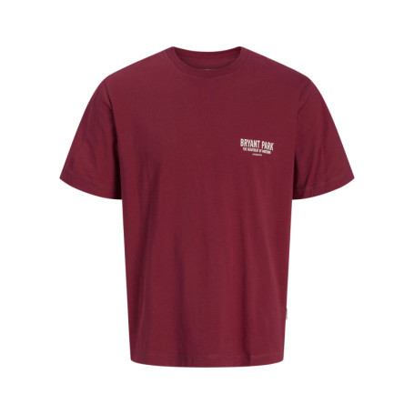 T-shirt en coton rouge avec une coupe droite et...