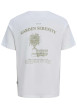 Thumbnail T-shirt en coton blanc avec imprimé floral et une coupe droite - Image 2