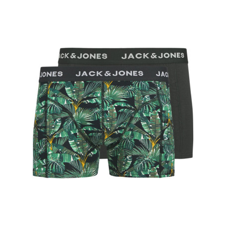 Lot de 2 boxers classiques noirs et verts avec...