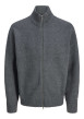 Thumbnail Gilet gris en maille fine avec une coupe droite et un col montant