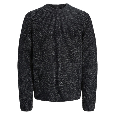 Pull bleu marine en maille tricotée avec une...