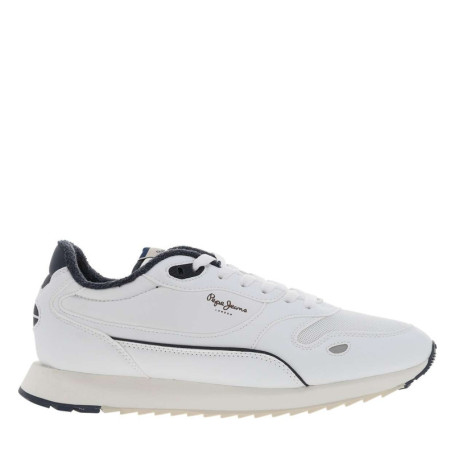 Baskets running blanches avec semelle bicolore...