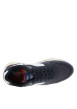 Thumbnail Baskets running bleu marine avec semelle à talon plat et lacets - Image 4