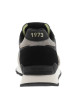 Thumbnail Baskets running en cuir noires avec semelle à talon plat et lacets - Image 6