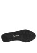 Thumbnail Baskets running en cuir noires avec semelle à talon plat et lacets - Image 5