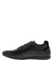 Thumbnail Baskets running en cuir noires avec semelle à talon plat et glissière - Image 2