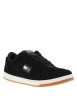 Thumbnail Tennis en cuir noires avec semelle à talon plat et lacets contrastés - Image 3