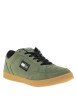 Thumbnail Tennis en cuir kaki avec semelle à talon plat et lacets contrastés - Image 3
