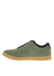 Thumbnail Tennis en cuir kaki avec semelle à talon plat et lacets contrastés - Image 2