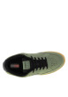Thumbnail Tennis en cuir kaki avec semelle à talon plat et lacets contrastés - Image 4