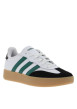 Thumbnail Tennis en cuir blanches avec semelle à talon plat et à lacets - Image 3