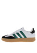 Thumbnail Tennis en cuir blanches avec semelle à talon plat et à lacets - Image 2