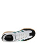 Thumbnail Tennis en cuir blanches avec semelle à talon plat et à lacets - Image 4