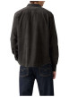 Thumbnail Chemise en coton anthracite en jean avec une coupe droite et un col américain - Image 4