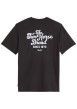 Thumbnail T-shirt en coton noir imprimé avec une coupe droite et un col rond - Image 2