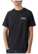 Thumbnail T-shirt en coton noir imprimé avec une coupe droite et un col rond - Image 3