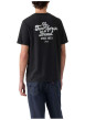 Thumbnail T-shirt en coton noir imprimé avec une coupe droite et un col rond - Image 4