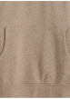 Thumbnail Sweat beige chiné en coton avec un col à capuche et une poche kangourou - Image 3